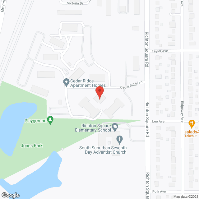 Cedar Ridge Apartments in google map