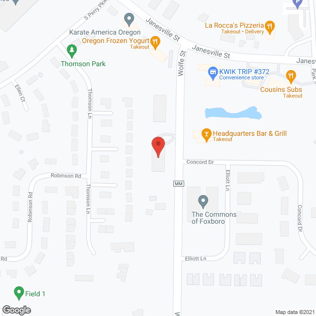 Greenwood Apartments in google map