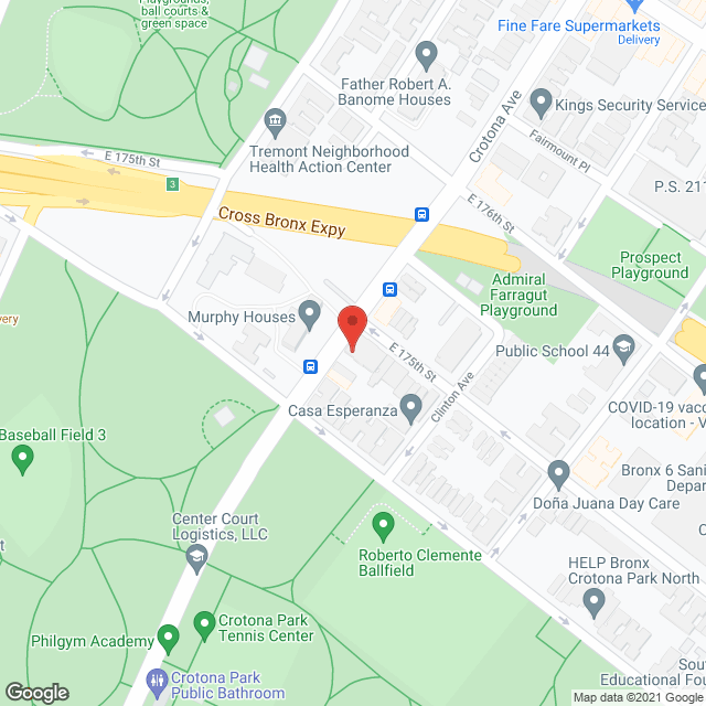 Vista Ridge of The Bronx in google map