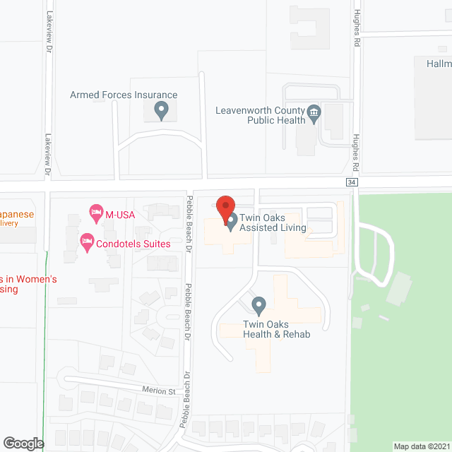 Twin Oaks Assisted Living in google map