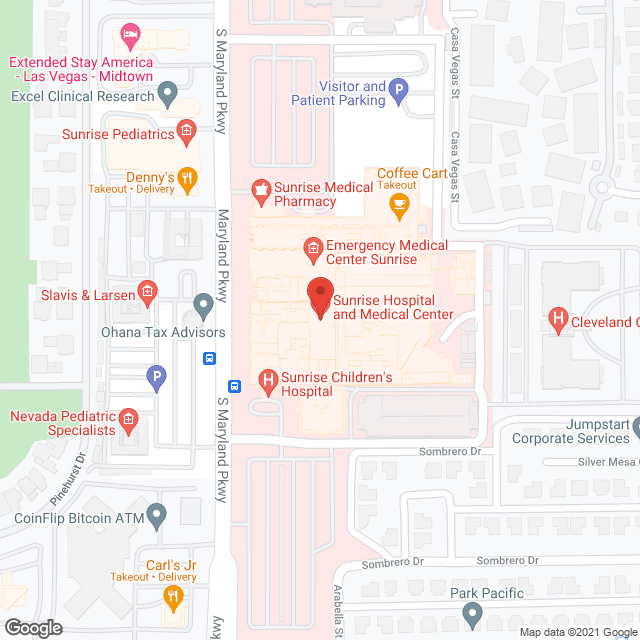 Sunrise Hospital & Medical Center in google map