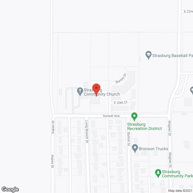 Prairie Creeks Living Ctr in google map