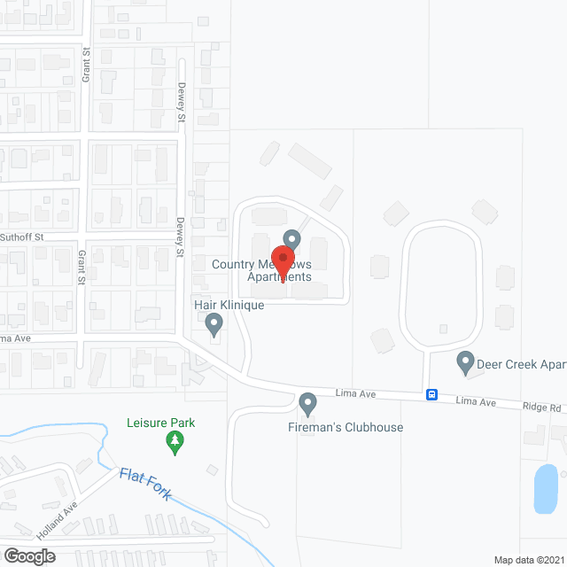 Country Meadows Apts in google map