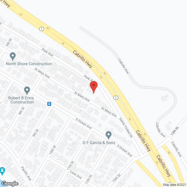 Pacific Vista Residential Care in google map