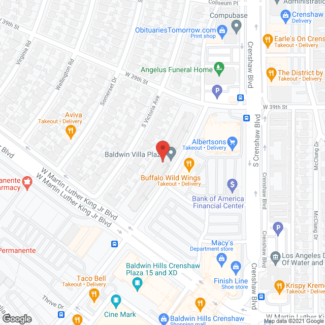 Baldwin Villa Plaza in google map