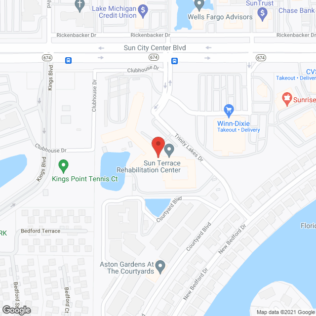 Lake Towers Retirement Ctr in google map