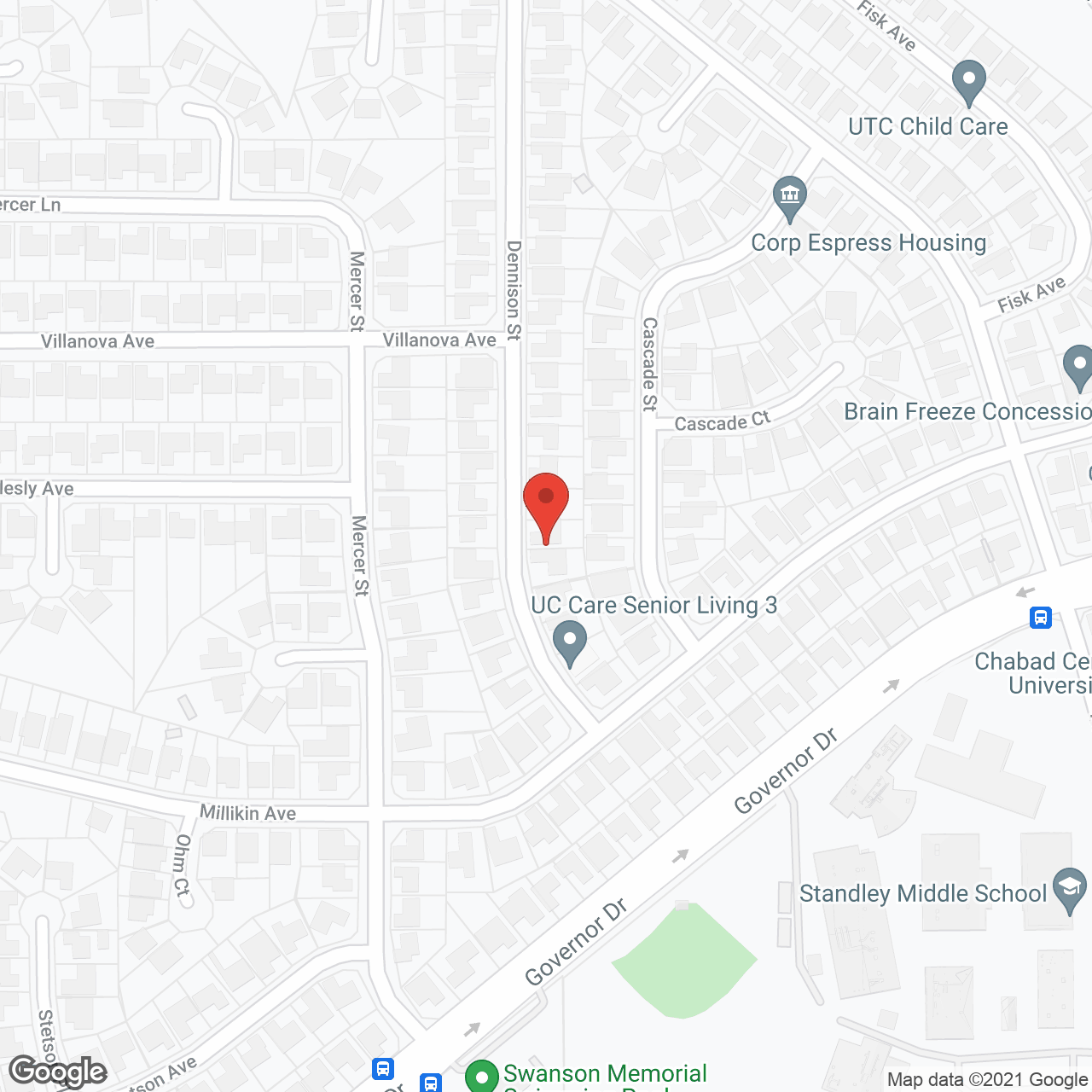 Belmont Village La Jolla in google map
