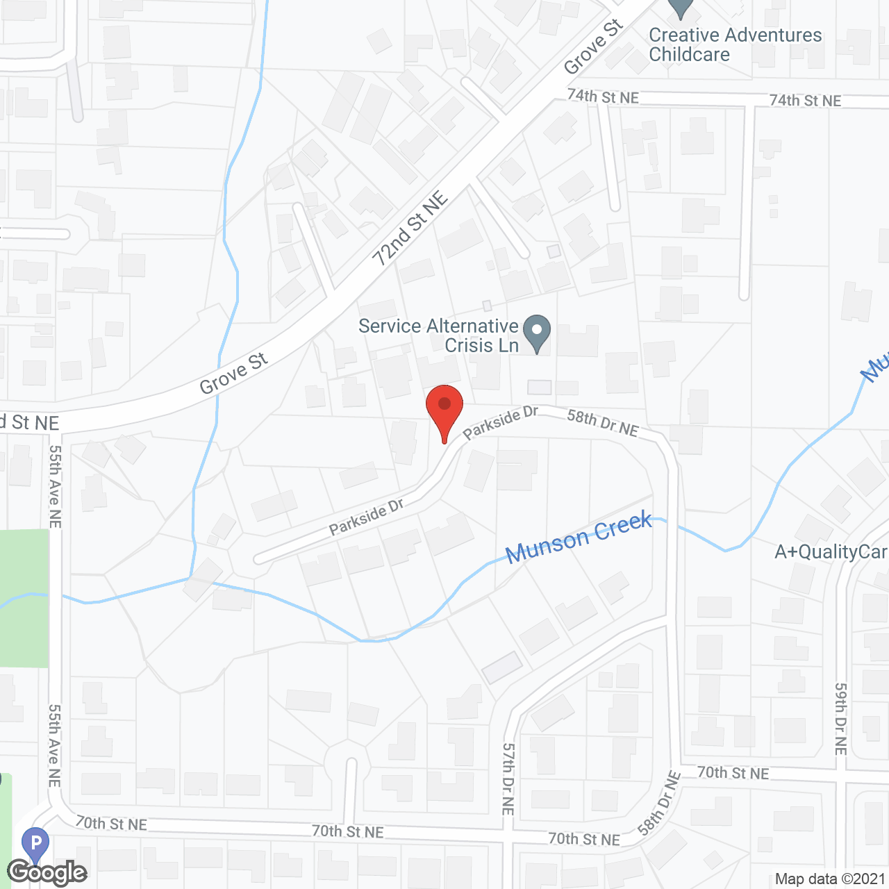 Marysville Senior Care in google map