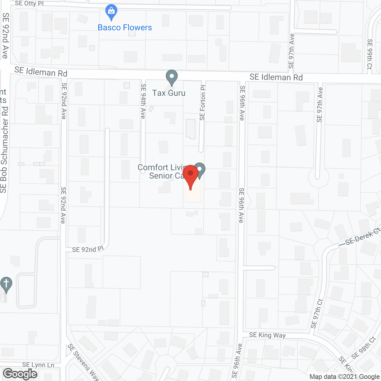 Comfort Living Senior Care in google map