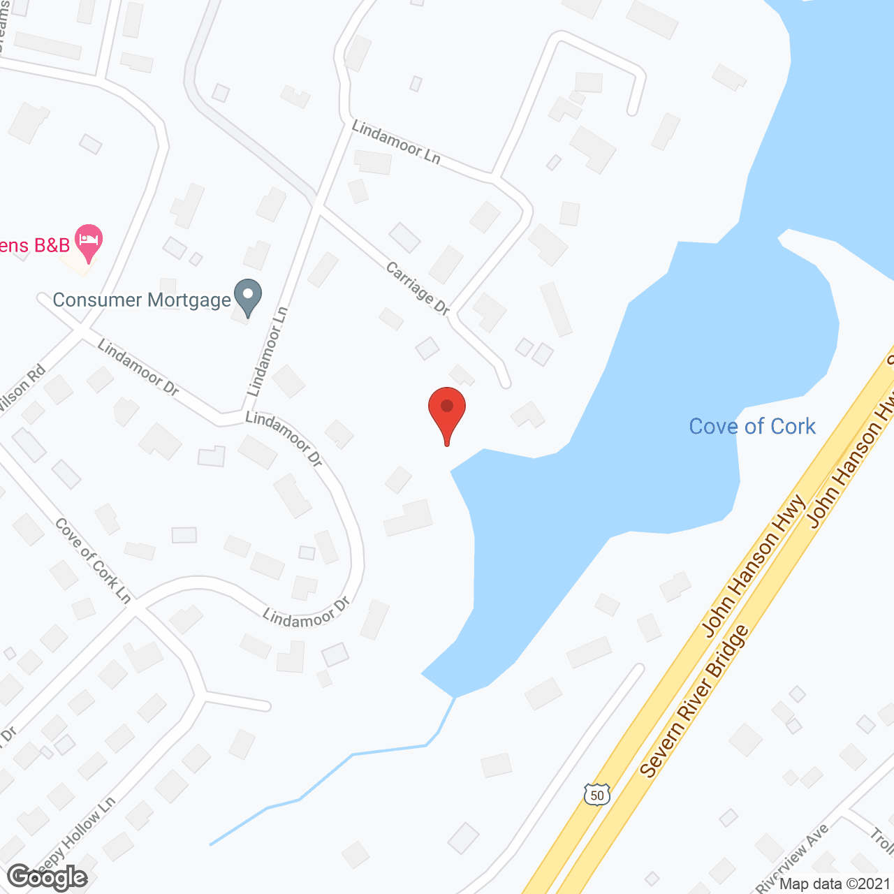 Bay Village in google map