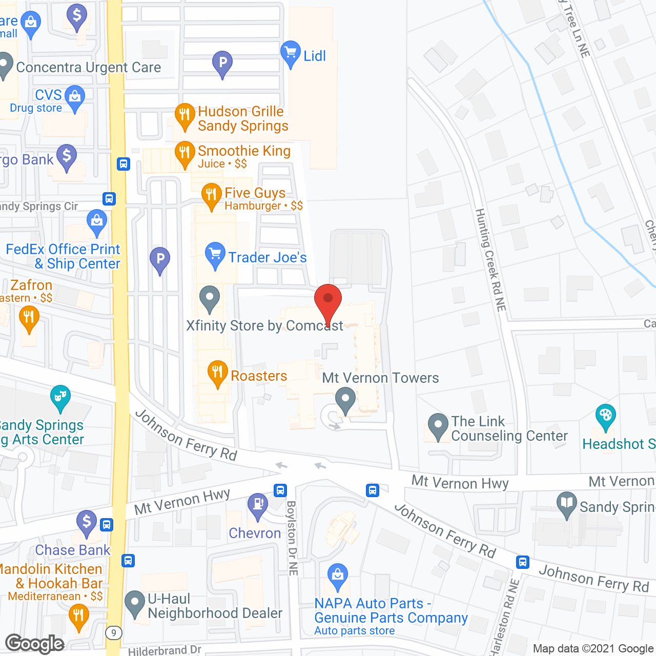 Mount Vernon Towers Personal Care Center in google map