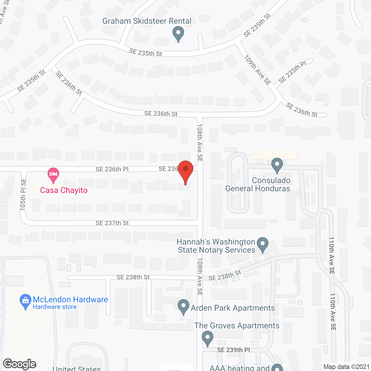 Aegis Adult Family Home,  LLC in google map