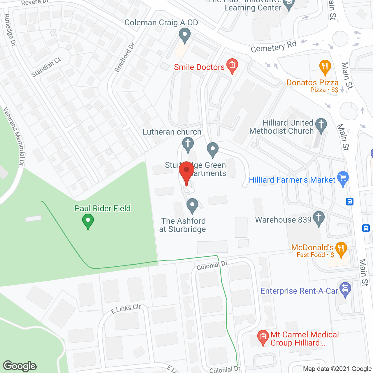 The Ashford at Sturbridge in google map