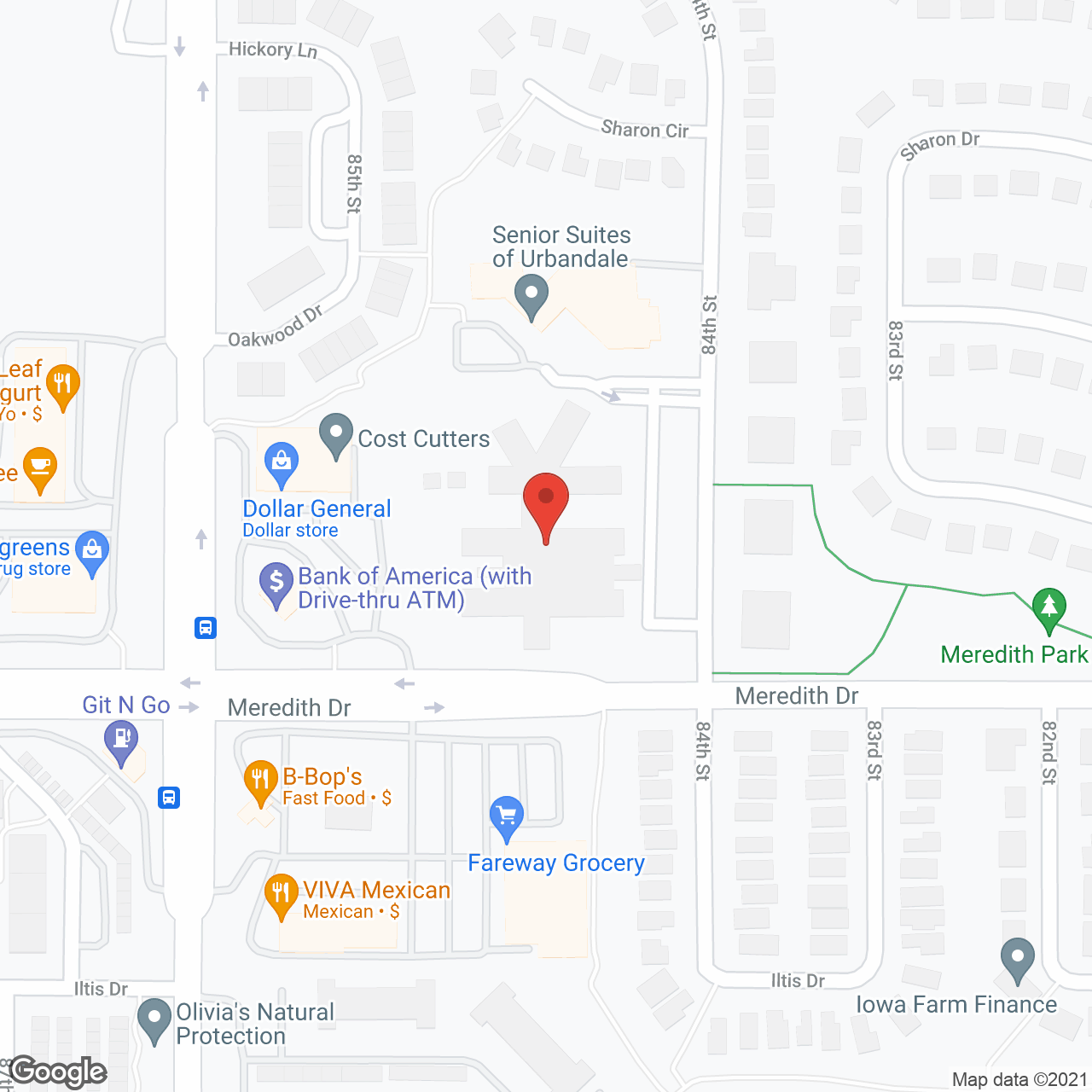 Urbandale Health Care Center in google map