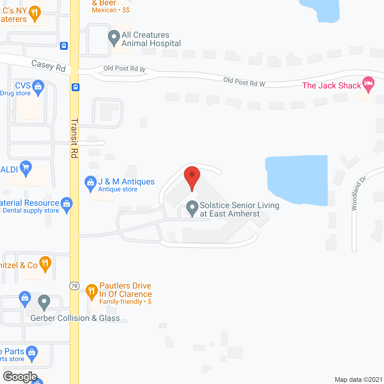 Solstice Senior Living at East Amherst in google map