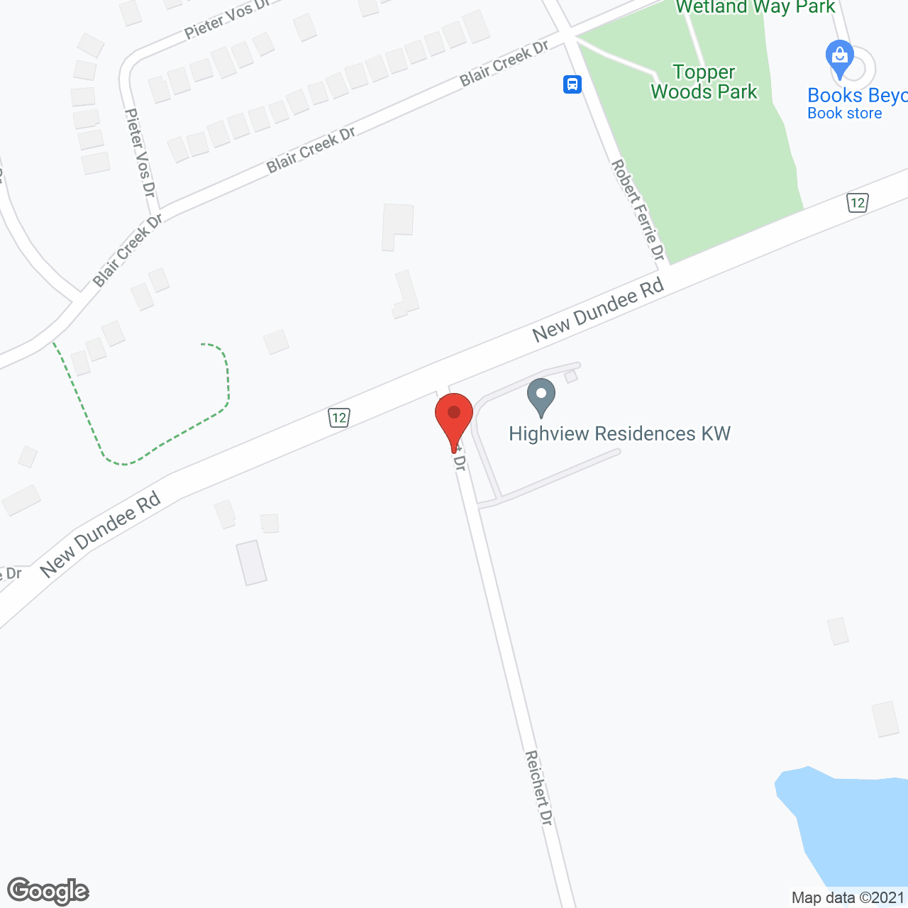 Highview Residences of Kitchener in google map