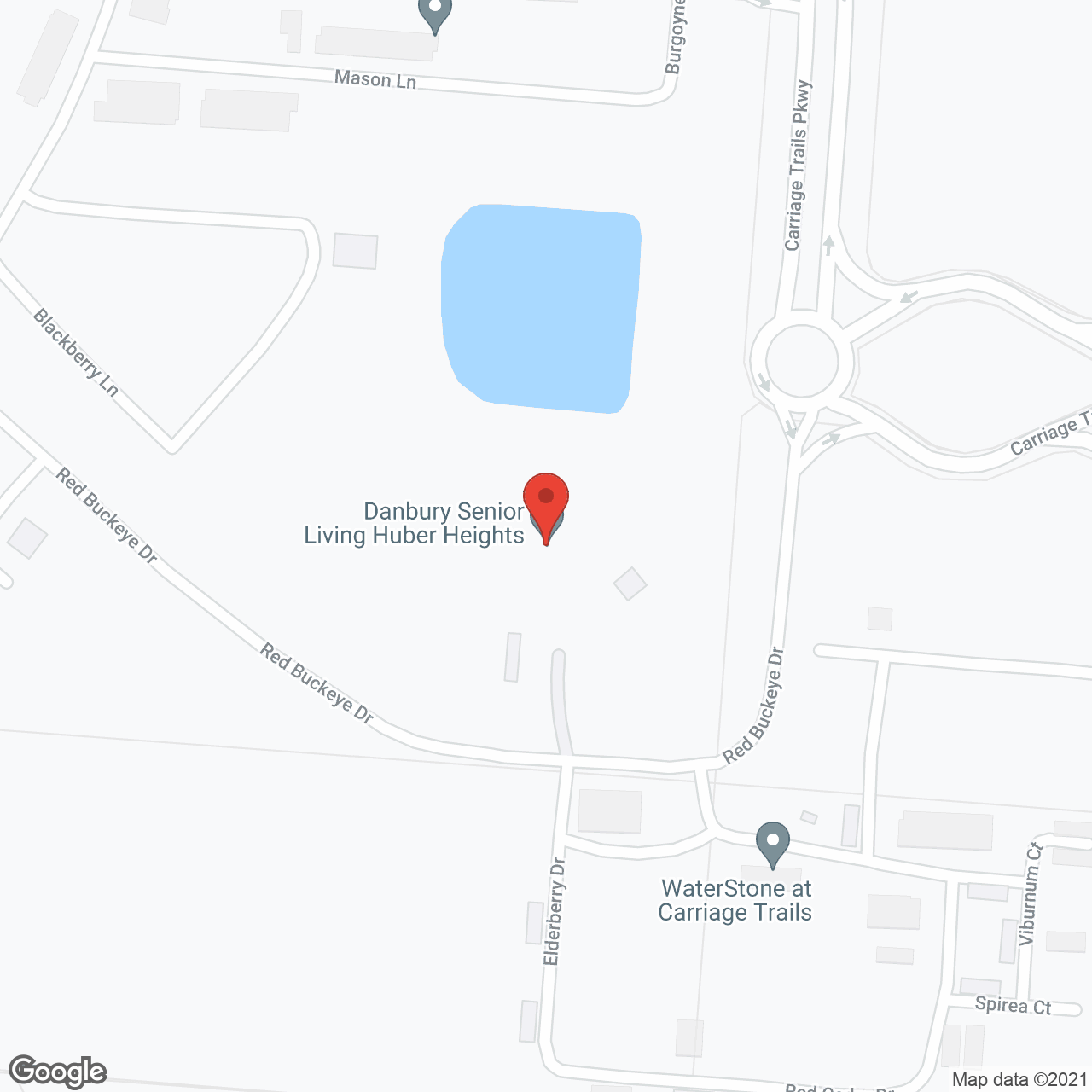 Danbury Senior Living Huber Heights in google map