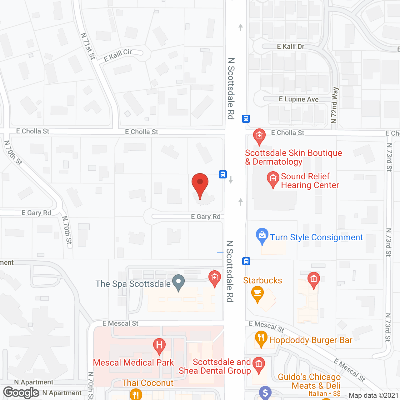 Park Place Residences in google map