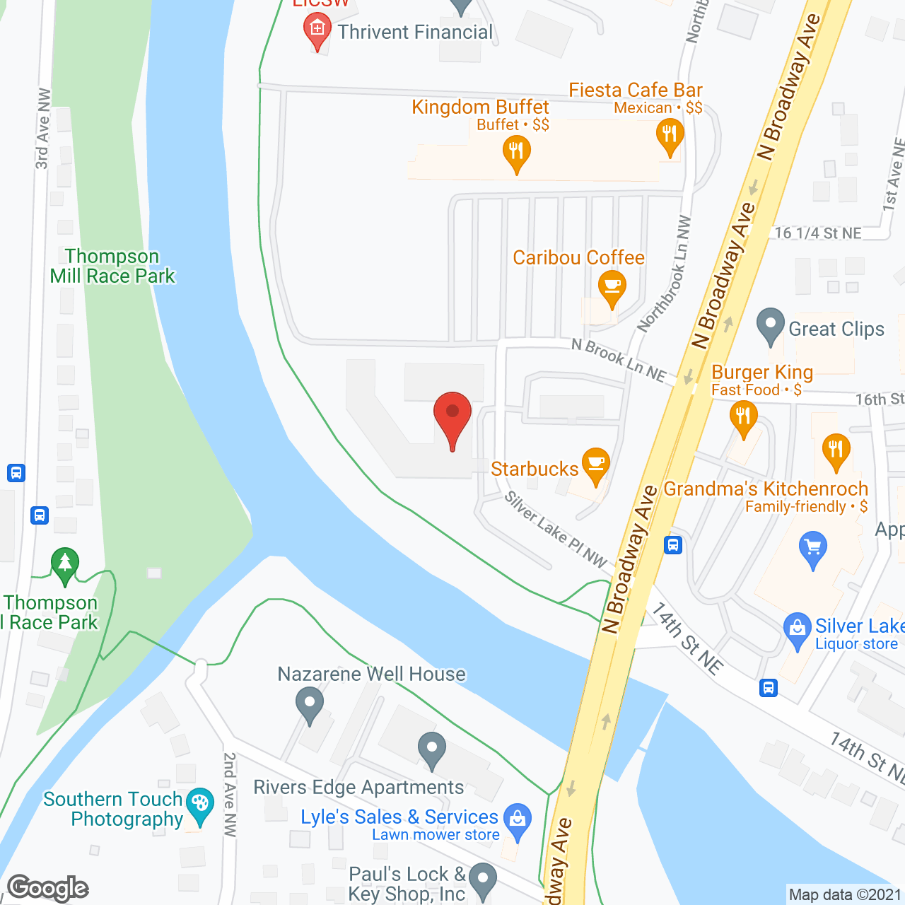 AVIVA River Bend in google map