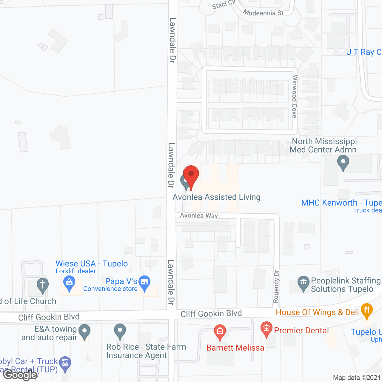 The Manor on Lawndale in google map