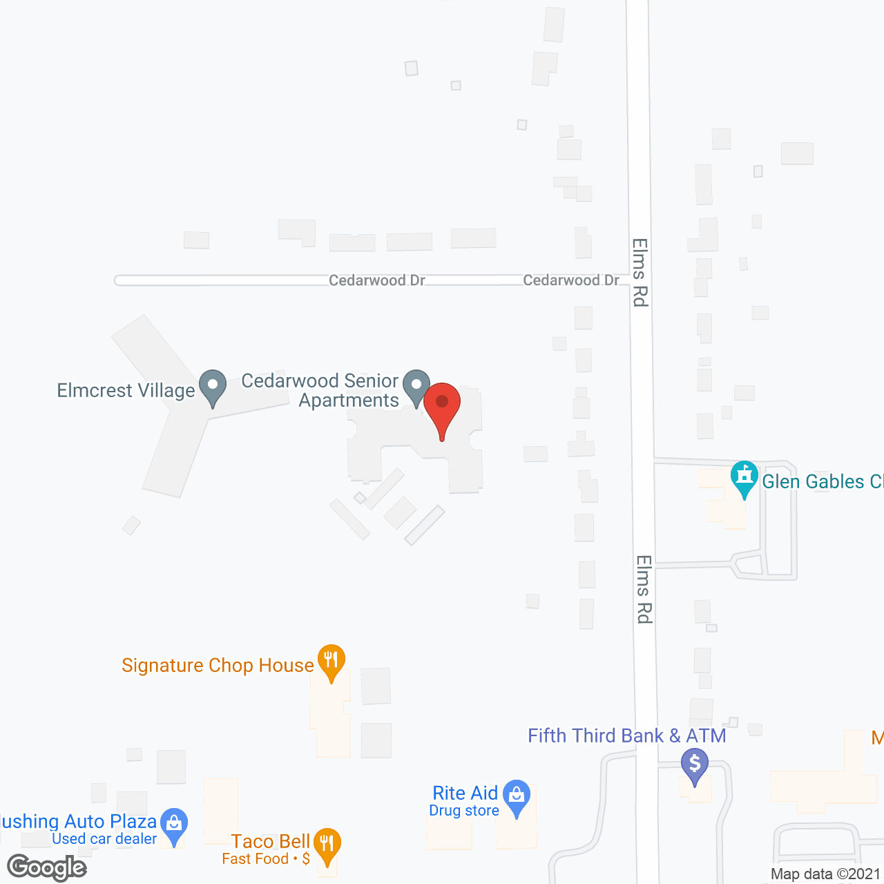 Cedarwood Apartments in google map