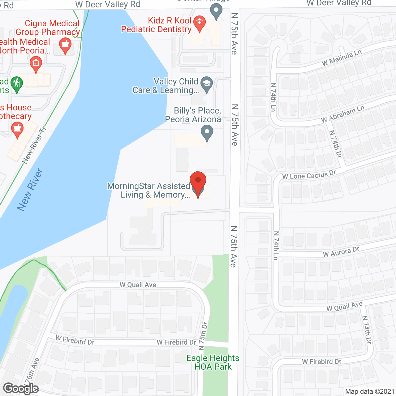 MorningStar Assisted Living & Memory Care at Arrowhead in google map