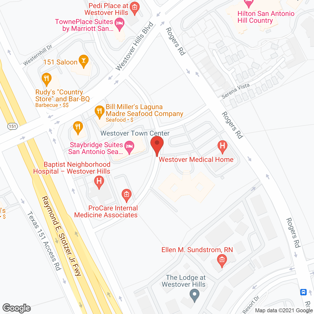 Chapters Living of San Antonio in google map