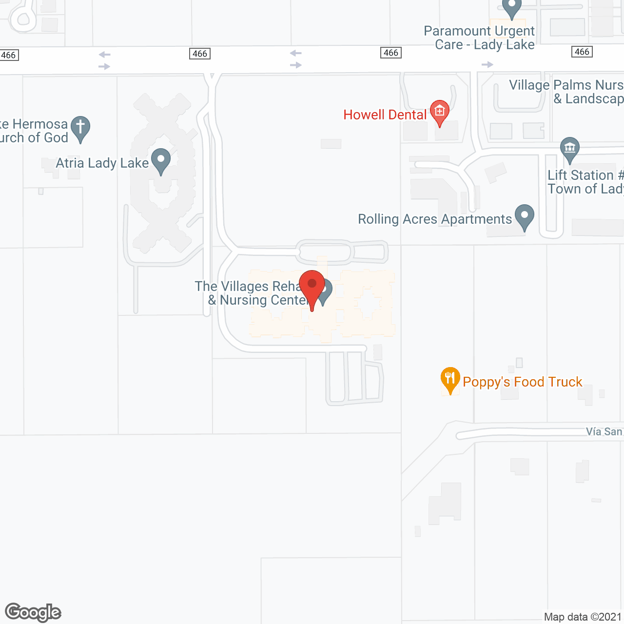 Villages Rehab & Nursing Center in google map