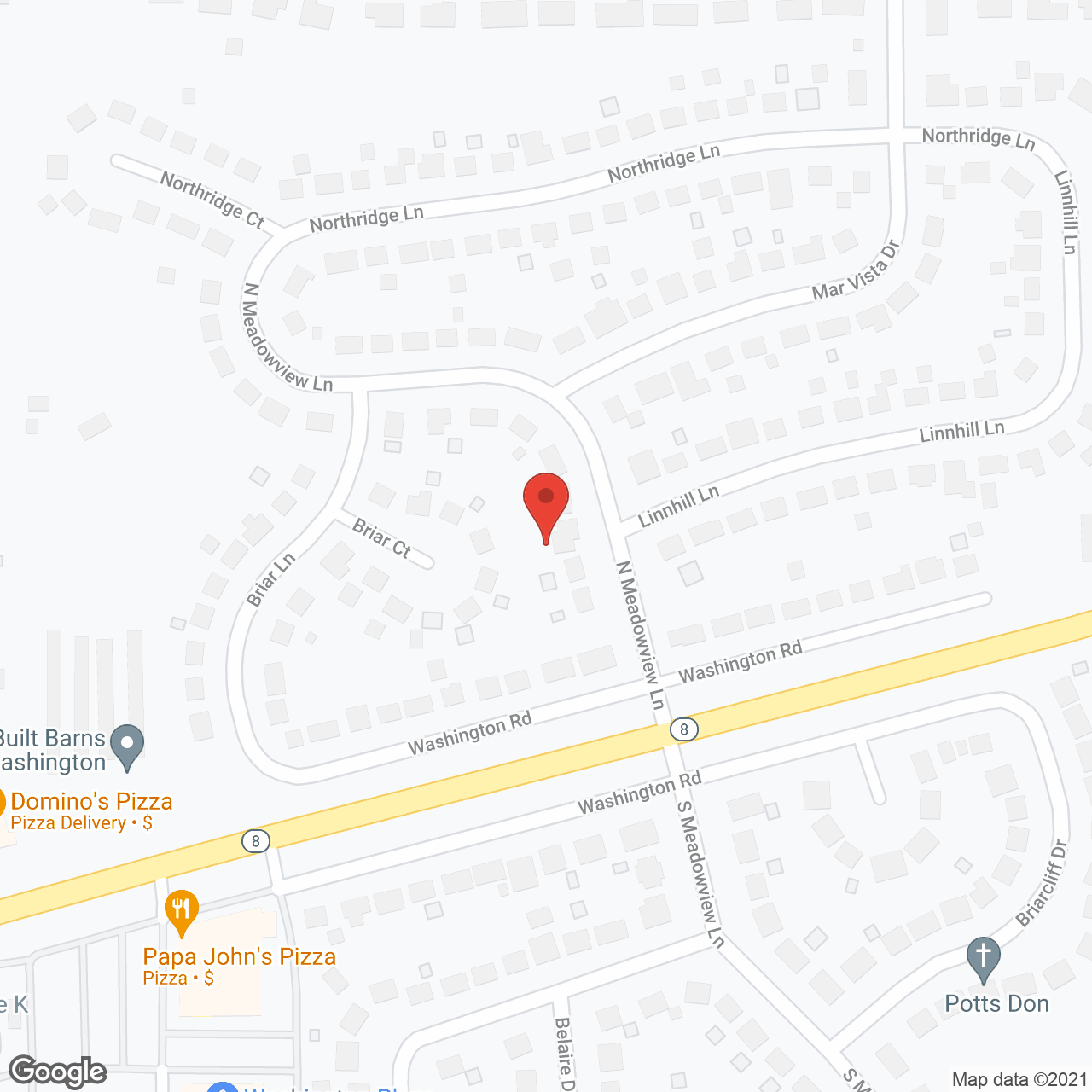 Washington Villas of Holly Brook in google map