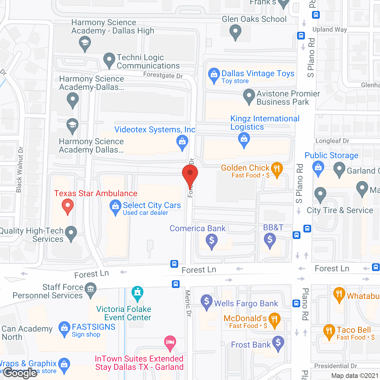 Hospice Select in google map