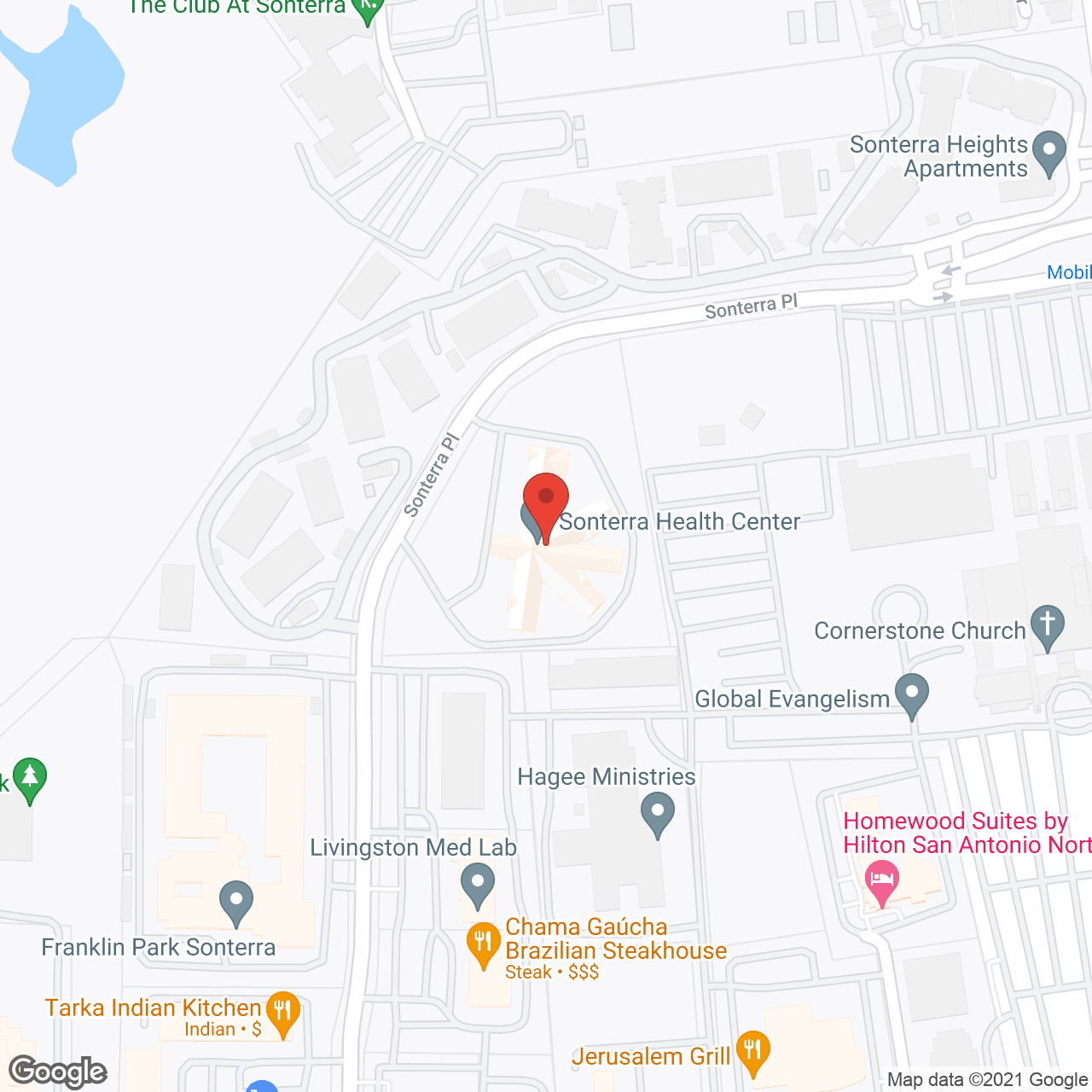 Legend Healthcare And Rehabilitation Sonterra in google map