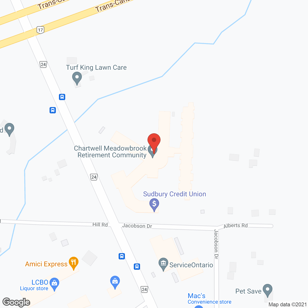 Meadowbrook Village in google map