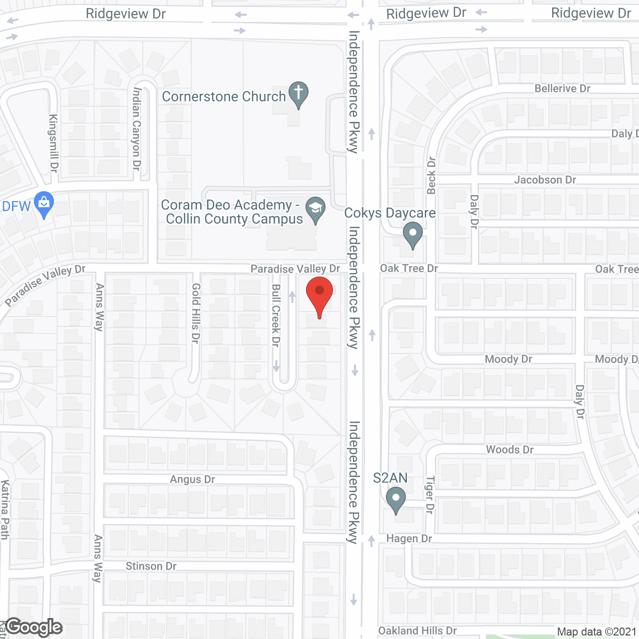 4 Seasons Senior Living Plano in google map