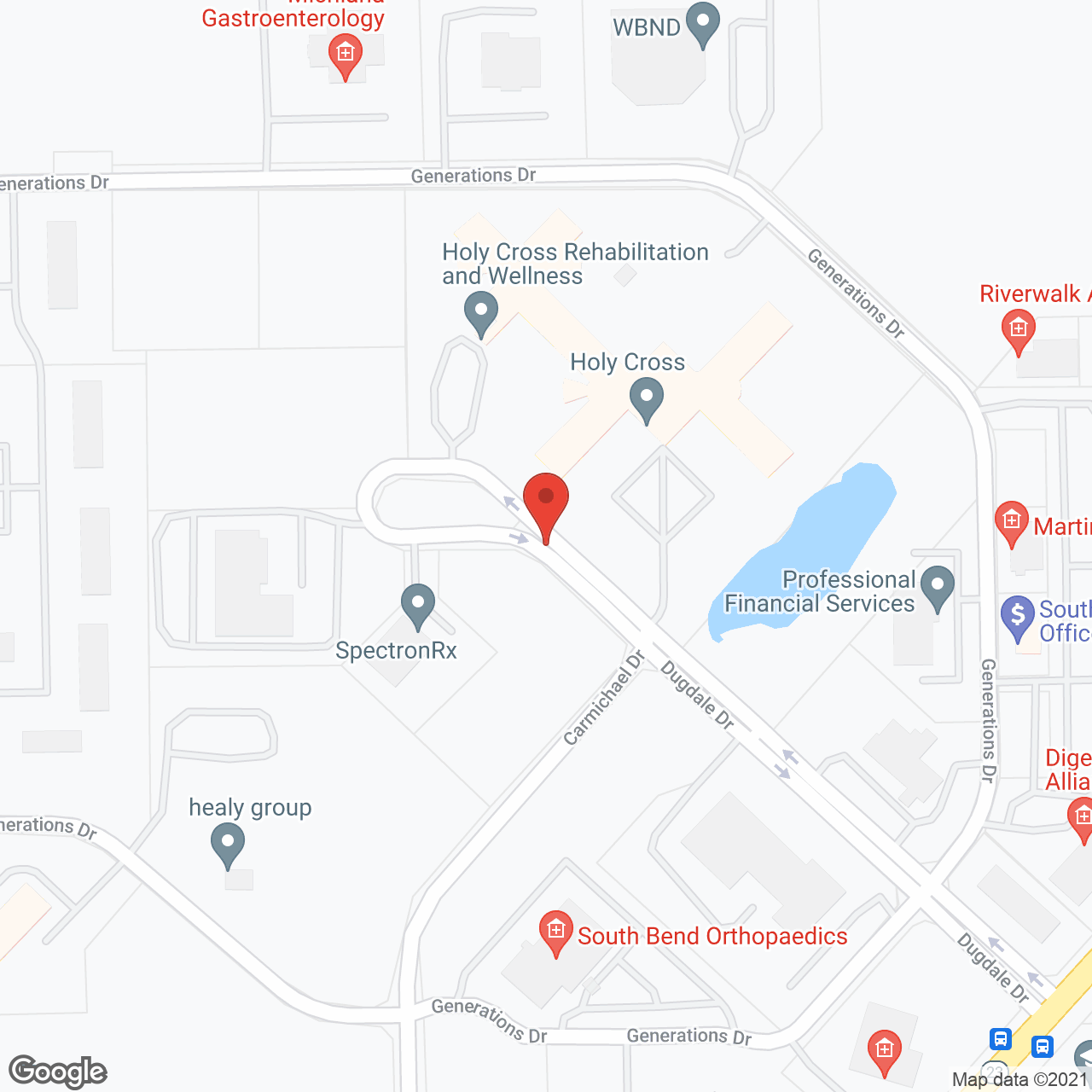 Holy Cross Care and Rehab Ctr in google map