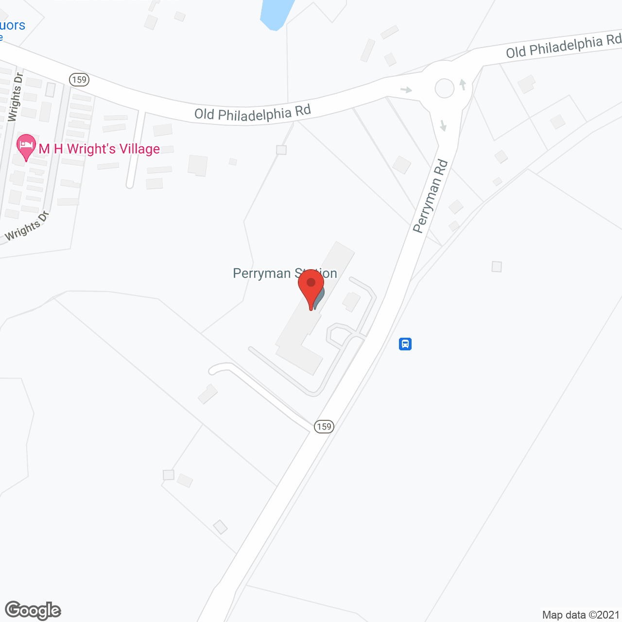 Perryman Station in google map