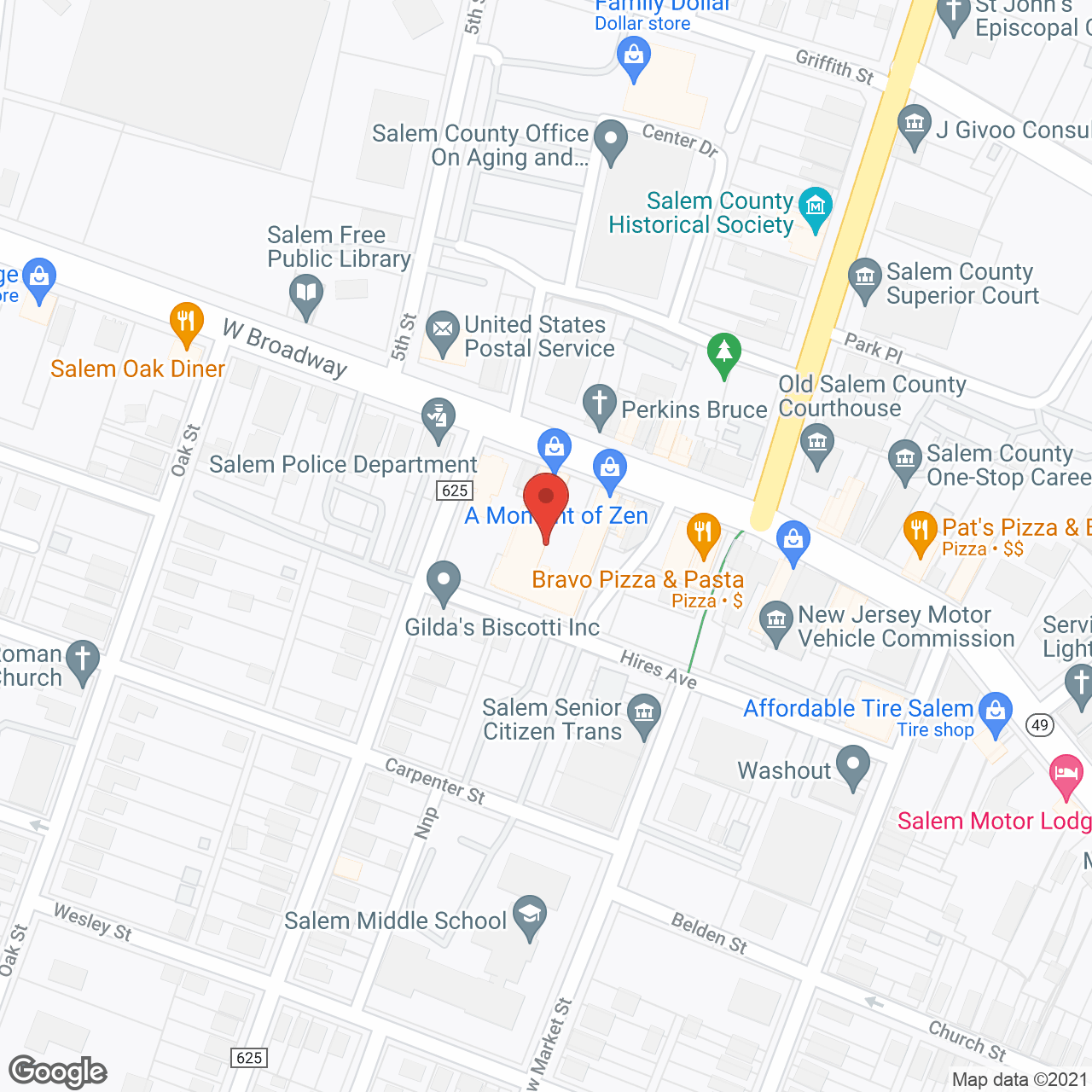 Salem Senior Village in google map