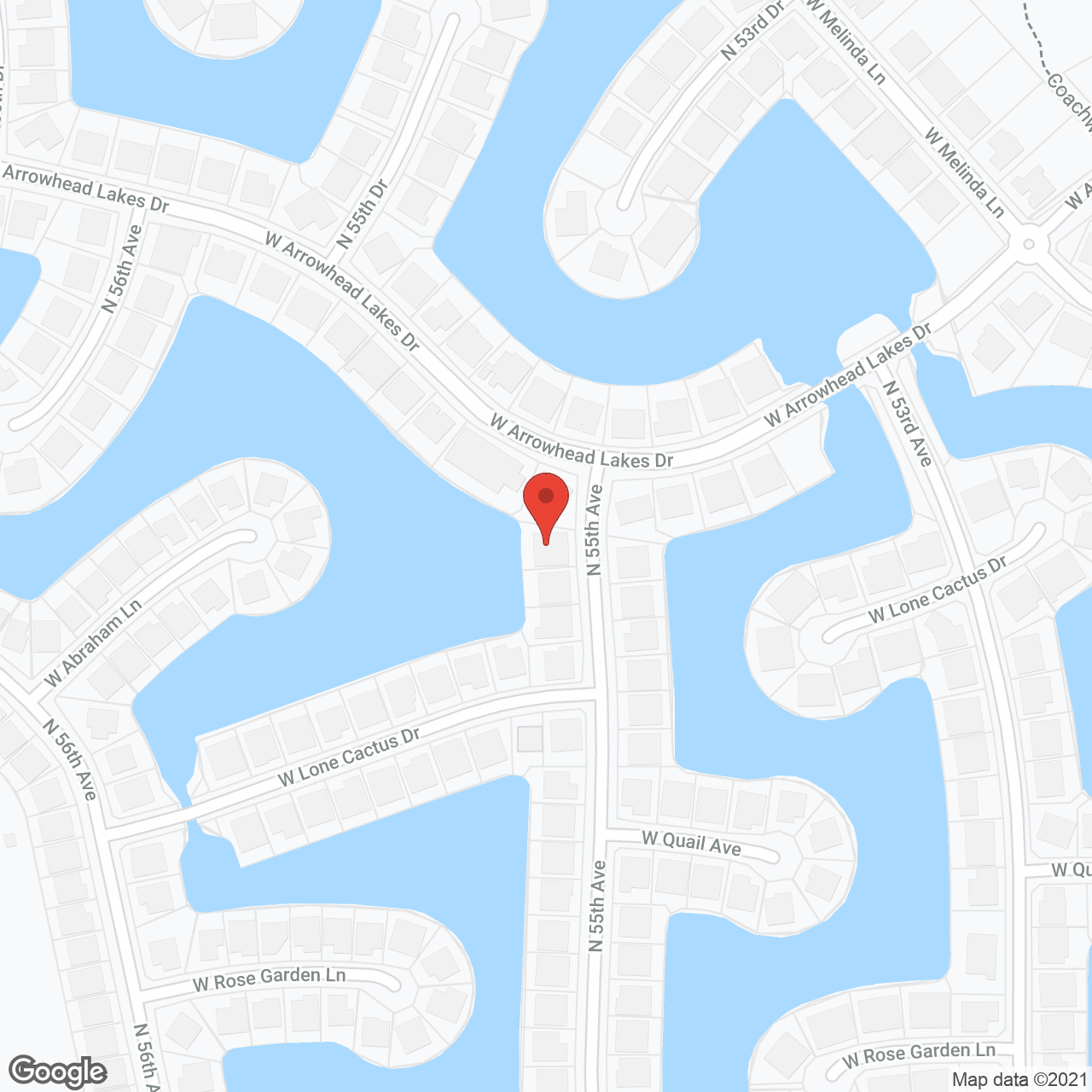 Arrowhead Lakes Adult Home Care in google map