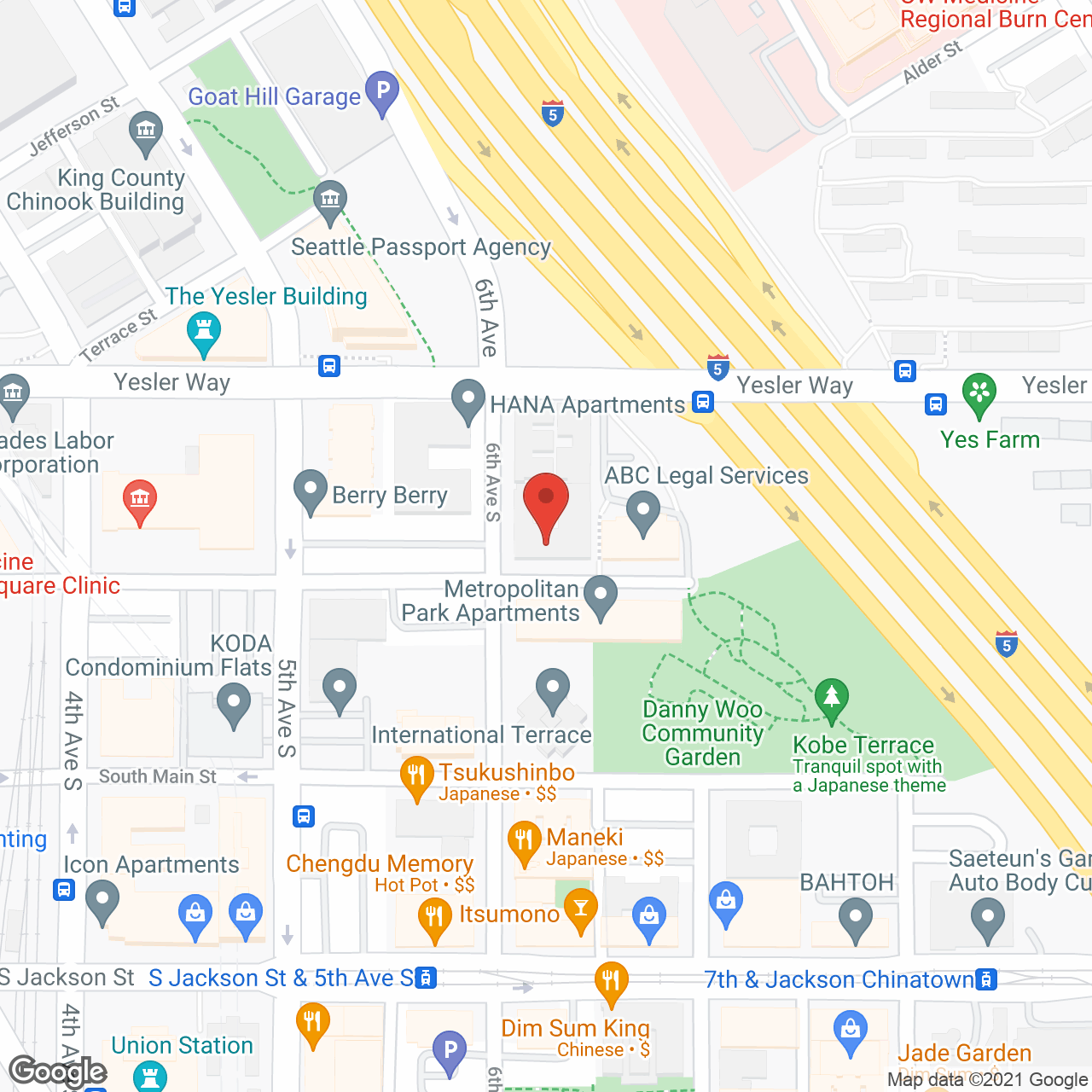 The Terrace Apartments in google map