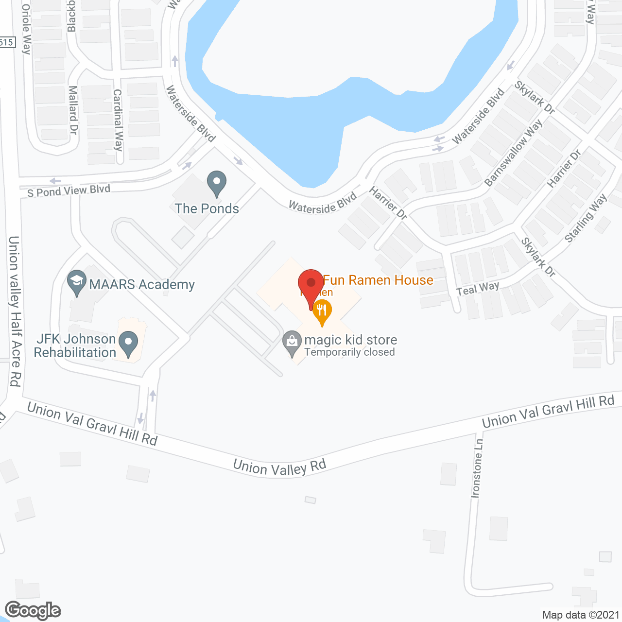 Waterside Villas in google map