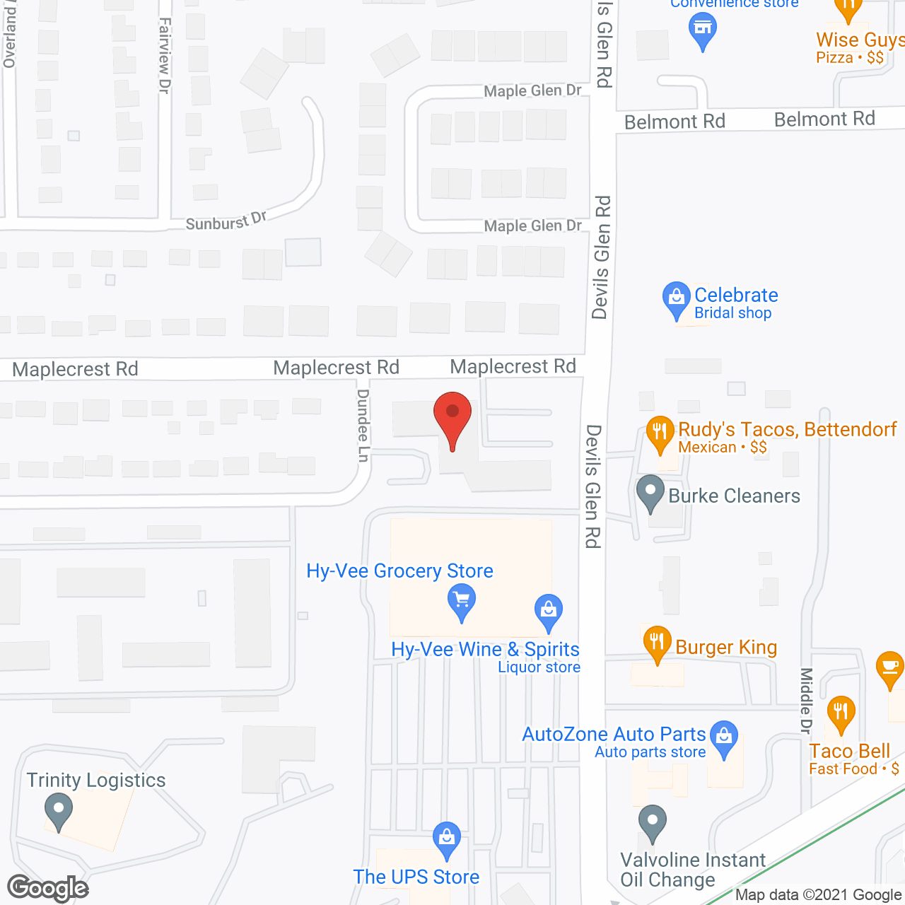 Luther Heights in google map