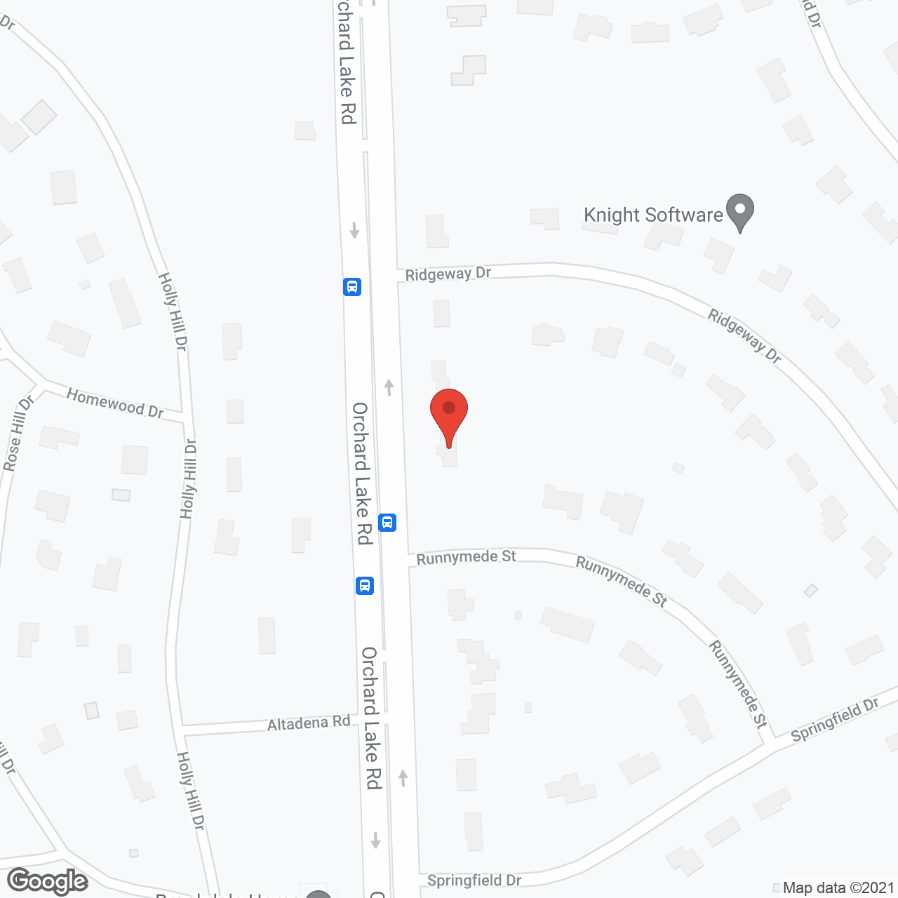 Orchard View Care Home in google map