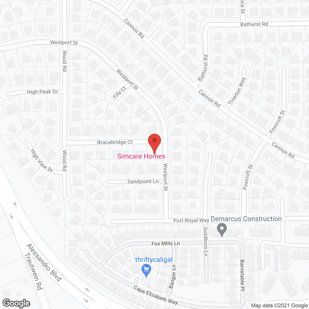 Simcare Homes LLC in google map