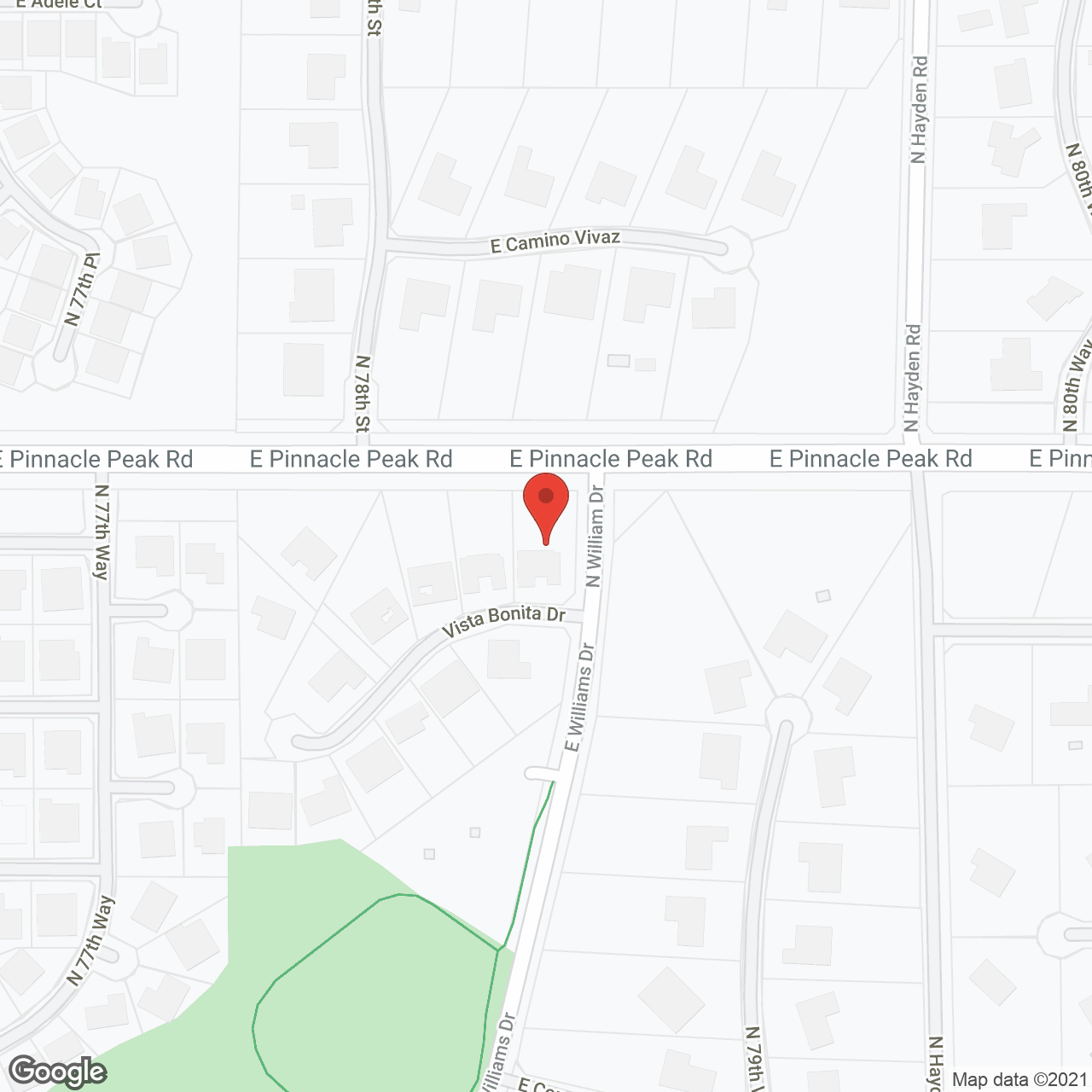 Pinnacle Peak Assisted Living in google map