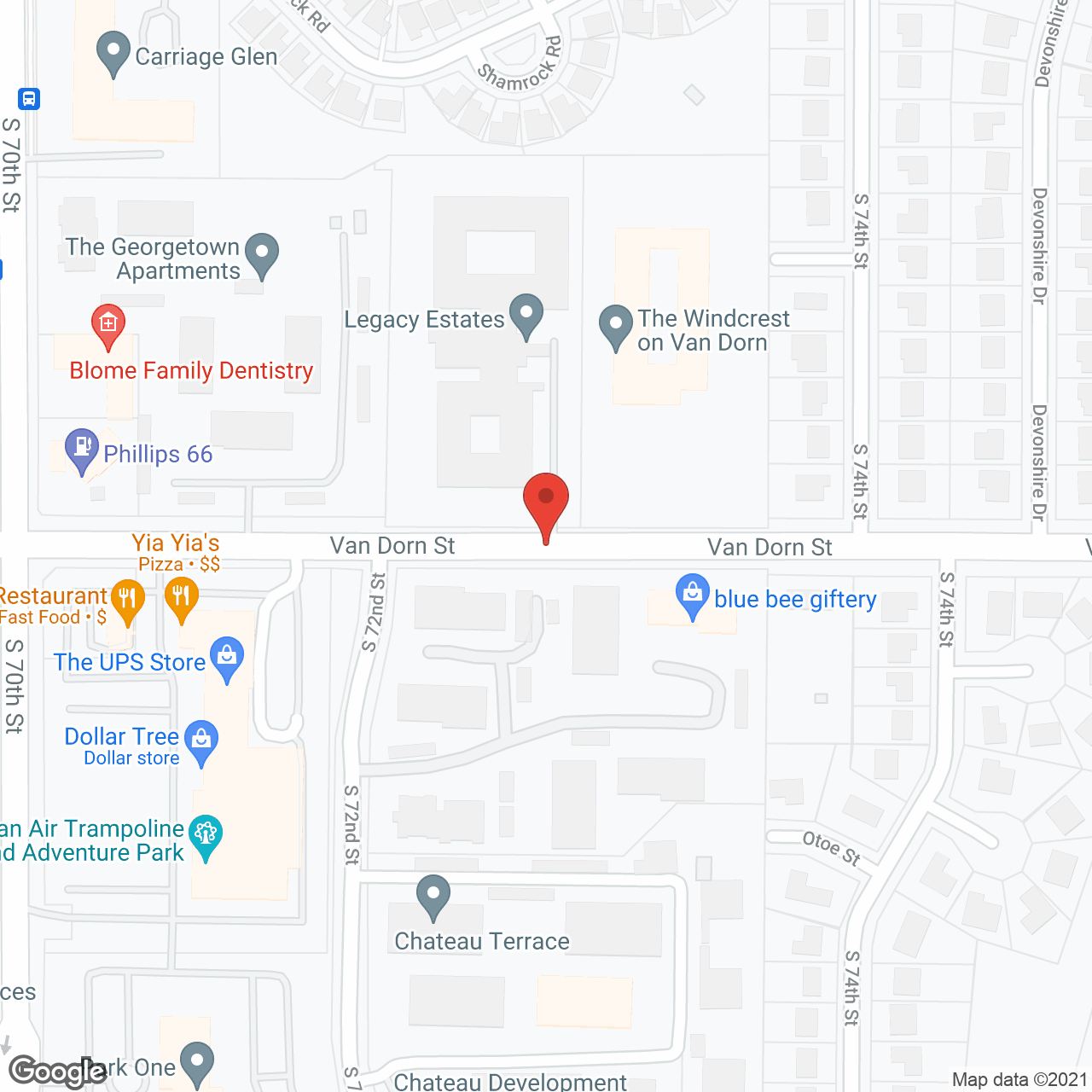 Legacy Estates in google map