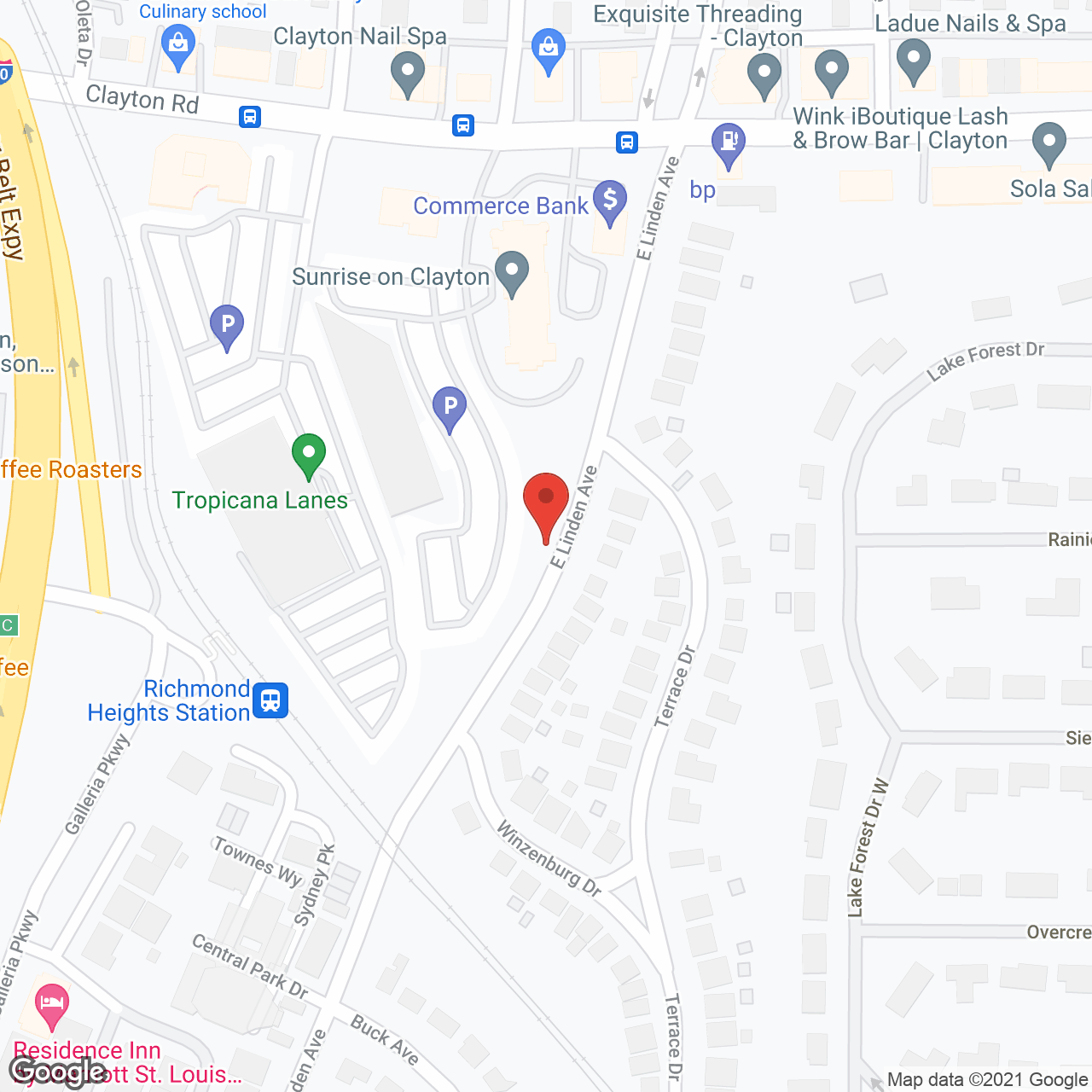 Fairmont on Clayton in google map