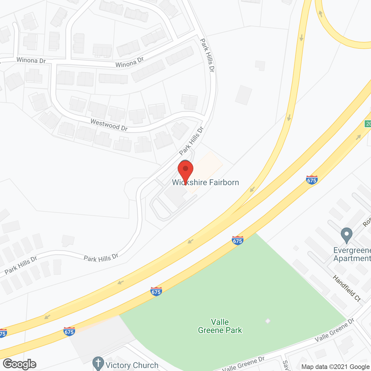 Fairborn Assisted Living in google map