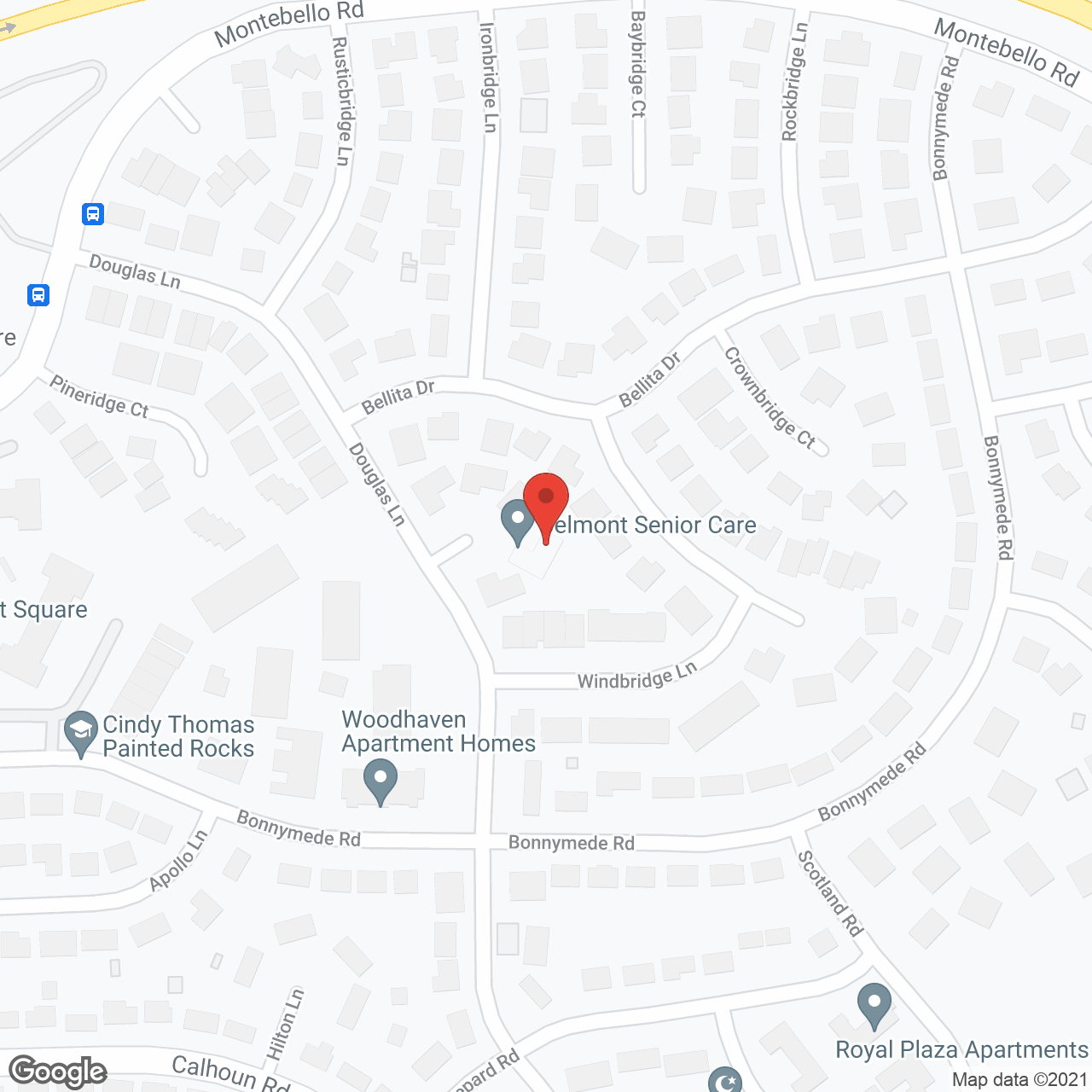 Belmont Senior Care in google map