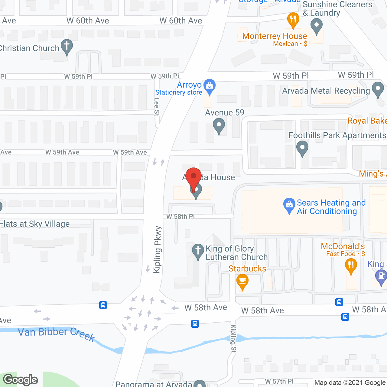 Arvada House Apartments in google map