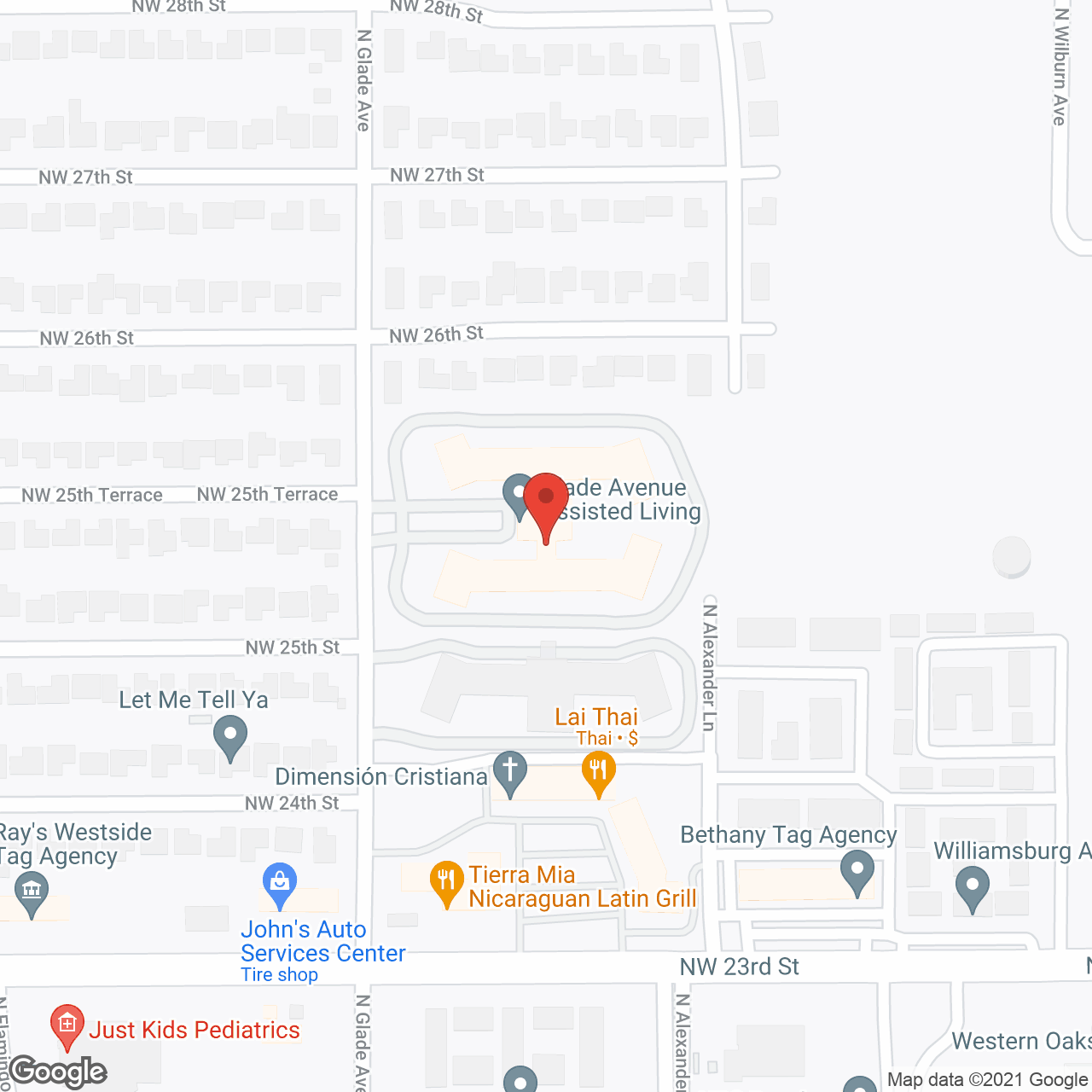 Glade Avenue Assisted Living in google map