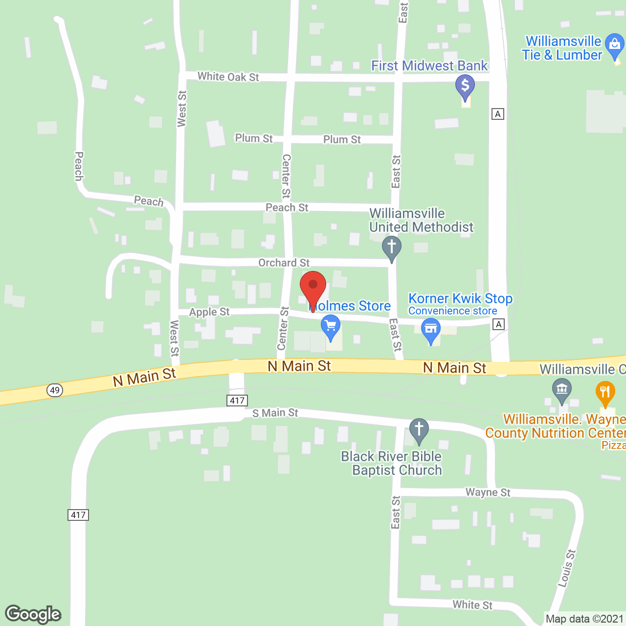 Wolf Run Adult Care in google map